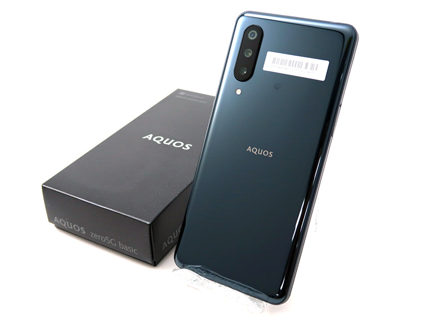高評価定番美品　AQUOS zero5　64GB ブラック A002SH アクオス　スマホ　携帯電話　動作確認済み　USB　　black　シャープ　SHARP その他