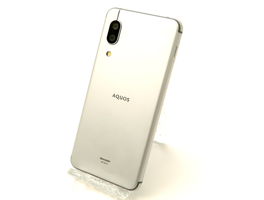 新品 SHARP AQUOS sense3 SH-M12 シルバーホワイトスマートフォン本体