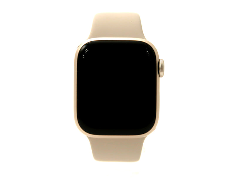 Apple Watch Series 8 41mm GPS+Cellularモデル アルミニウムケース スポーツバンド スターライト/スターライト Aランク