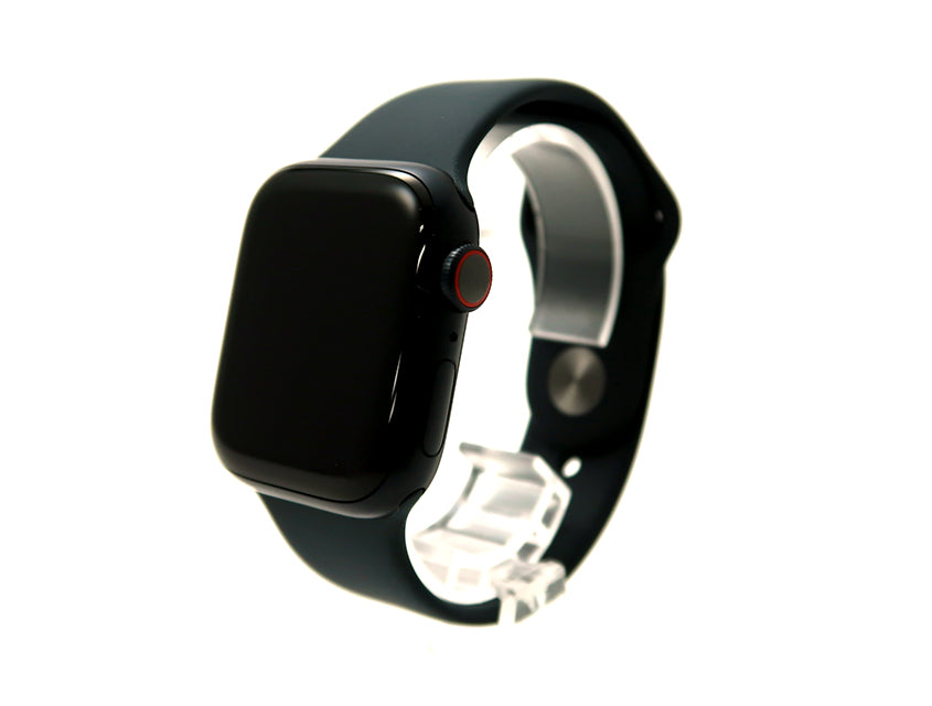 Apple Watch Series 8 41mm GPS+Cellularモデル アルミニウムケース スポーツバンド ミッドナイト/ミッドナイト  Aランク