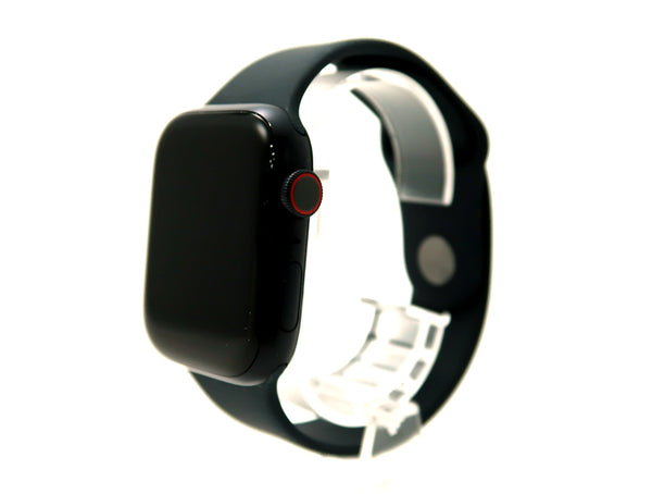 Apple Watch Series 9 45mm GPS+Cellularモデル アルミニウムケース スポーツバンド ミッドナイト/ミッドナイト Aランク
