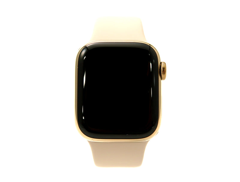 Apple Watch Series 8 41mm GPS+Cellularモデル ステンレススチールケース スポーツバンド ゴールド/スターライト Apple認定整備済品（新品状態・開封済み）