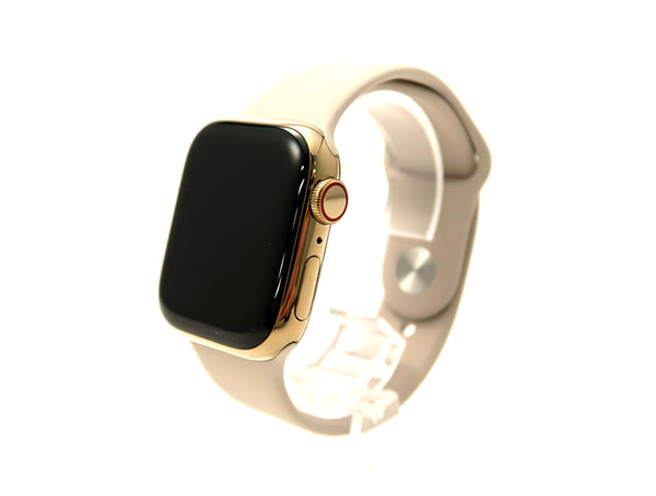 Apple Watch Series 8 41mm GPS+Cellularモデル ステンレススチールケース スポーツバンド ゴールド/スターライト Apple認定整備済品（新品状態・開封済み）