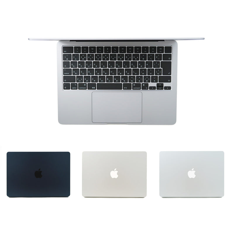 MacBook Air (M2, 2022) 13.6インチ メモリ8GB SSD 512GB Apple認定